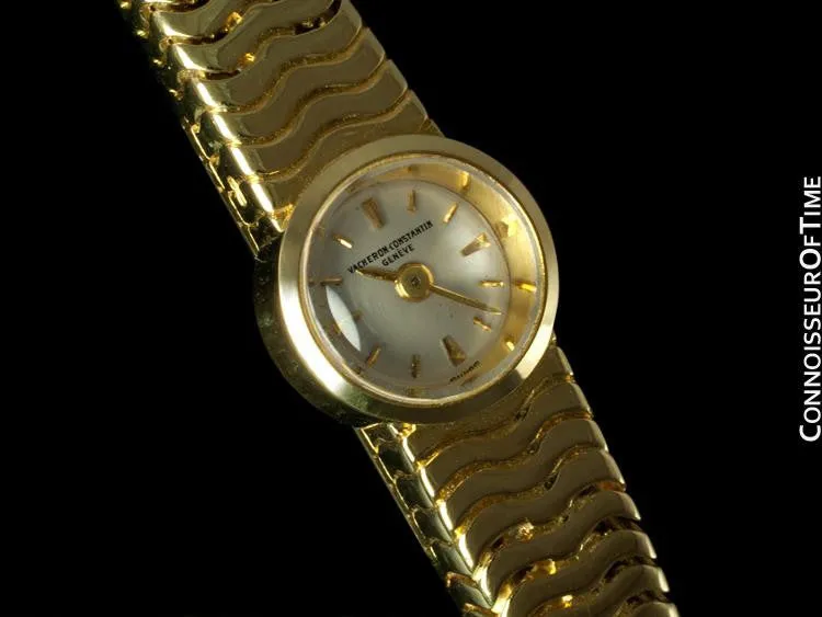 1960's Vacheron & Constantin Ladies Backwind Miniature Bracelet Watch - 18K Gold