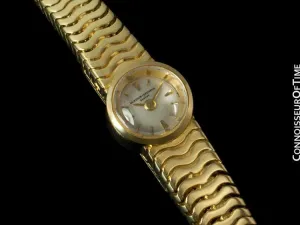 1960's Vacheron & Constantin Ladies Backwind Miniature Bracelet Watch - 18K Gold