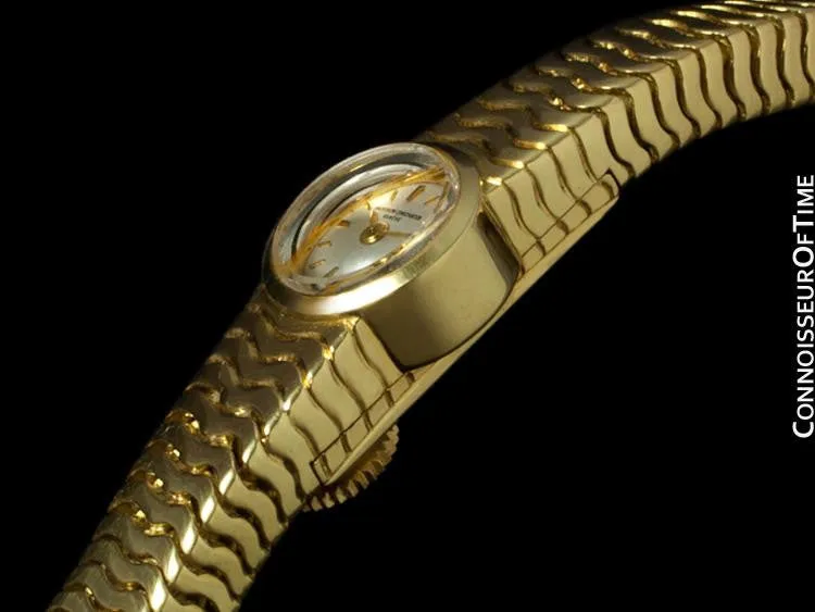 1960's Vacheron & Constantin Ladies Backwind Miniature Bracelet Watch - 18K Gold