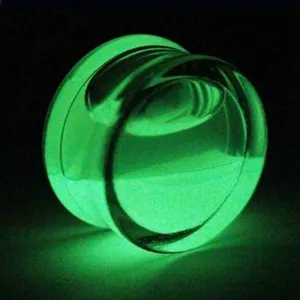 2 PCS Ear Plugs Piercing Glow In Dark Acrylic Tunnel Flesh Expander Plugs and Tunnels Ear Plug Piercing Body Piercing Jewelry