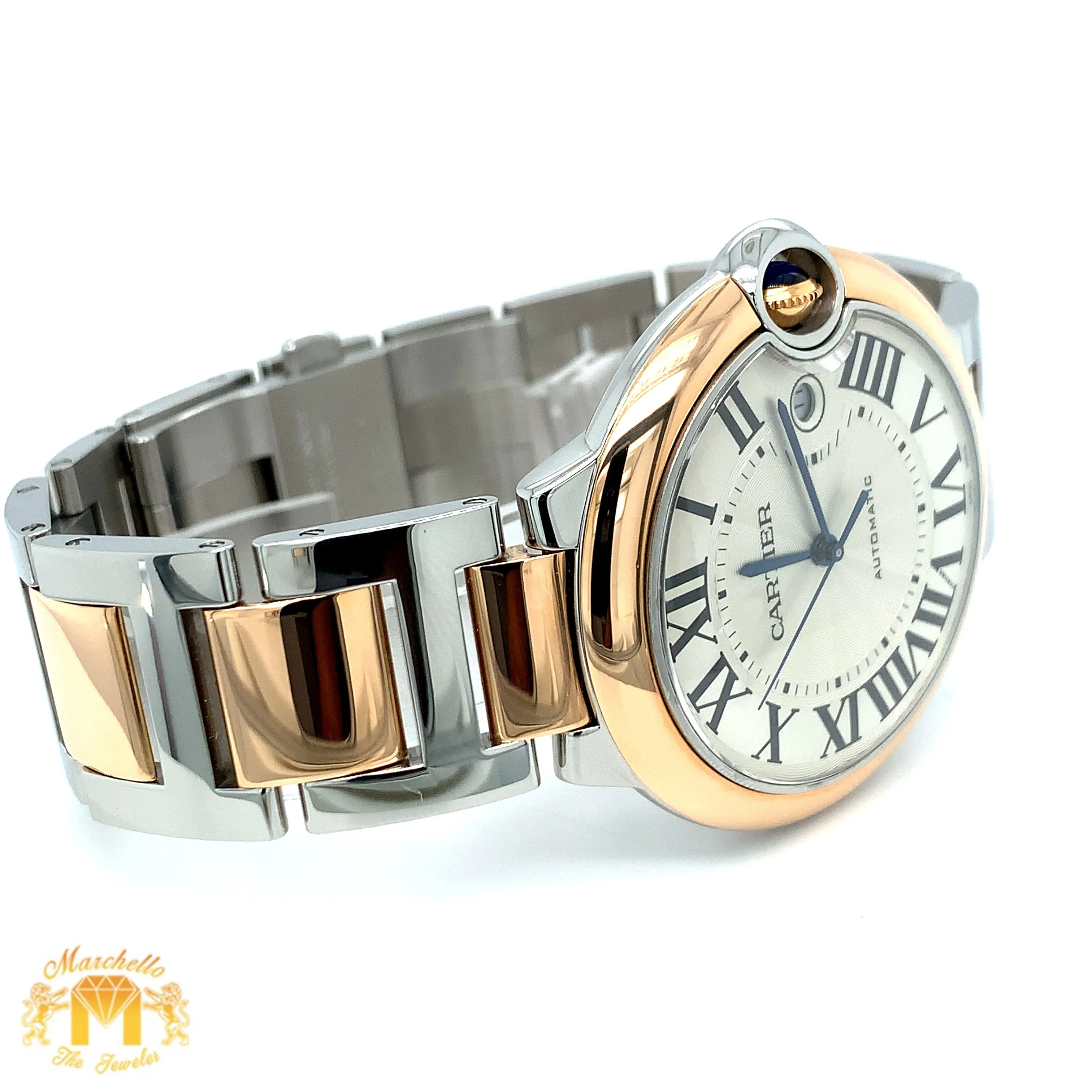 42mm Ballon Bleu De Cartier Watch with Two-tone Oyster Bracelet (Model number: 3896 )