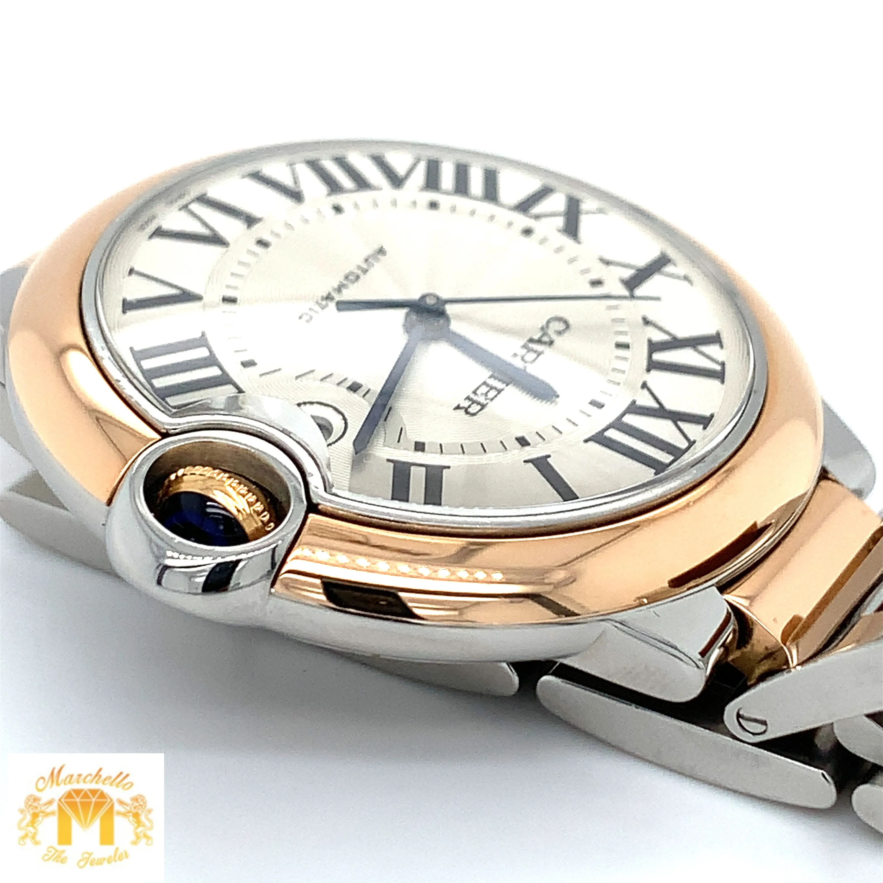 42mm Ballon Bleu De Cartier Watch with Two-tone Oyster Bracelet (Model number: 3896 )