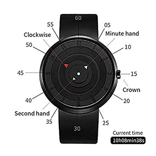 Acnos® Premium Brand Arrow Blk Arrow Boys Mens Black Wrist Watch for Boys Analog Watch for Men Pack of 1