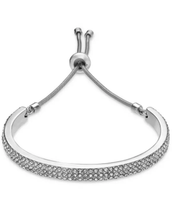 Alfani Pave Curved Bar Slider Bracelet