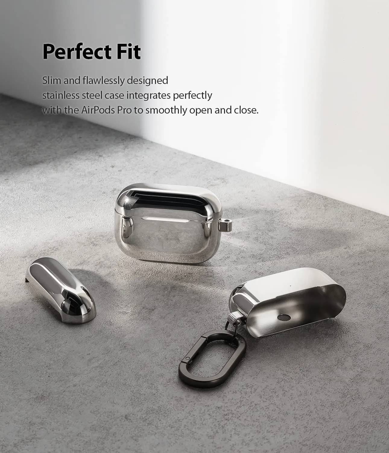 Apple AirPods Pro Stainless Steel Case Silver