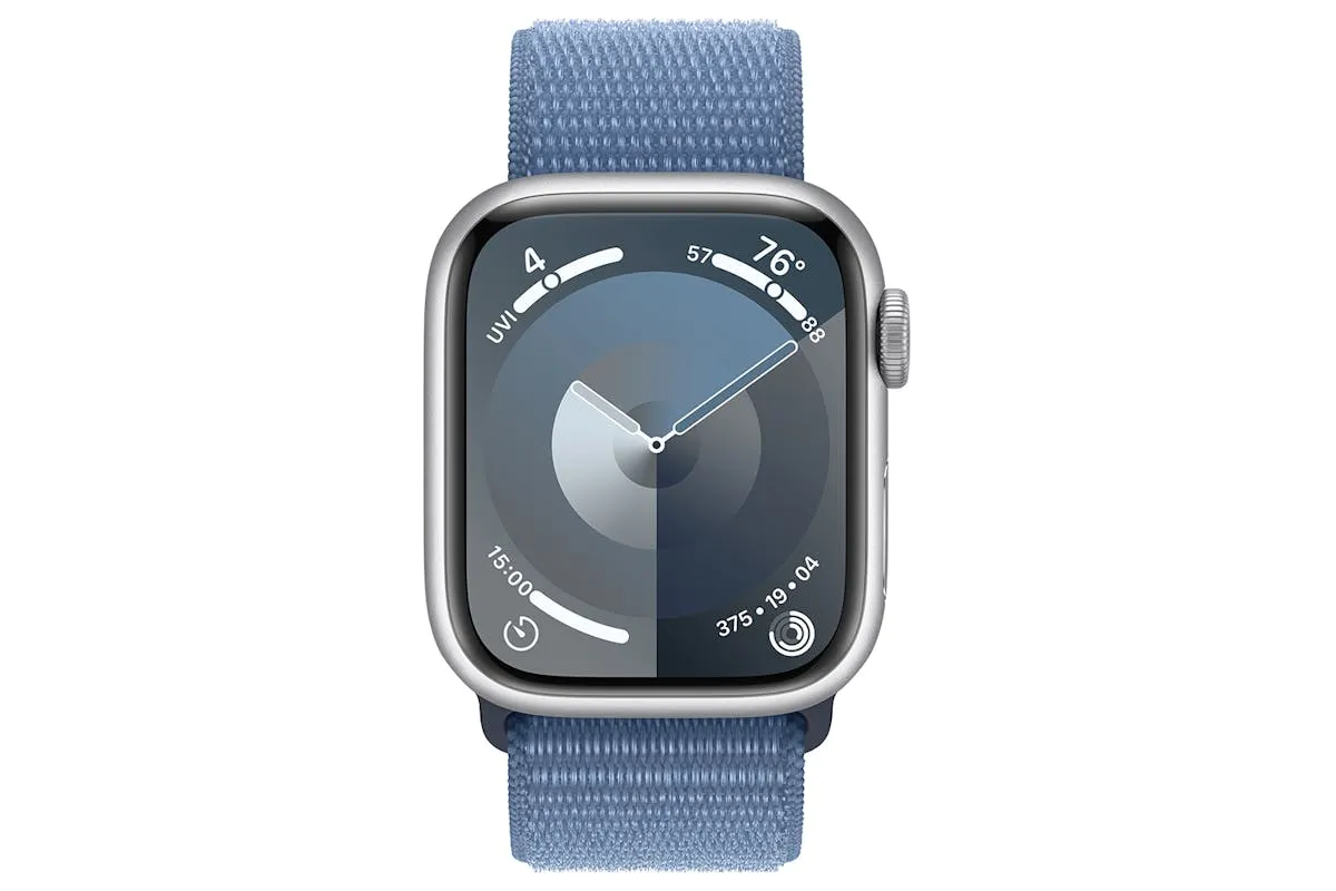 Apple Watch Series 9 | 41mm | Silver Aluminium Winter Blue Sport Loop