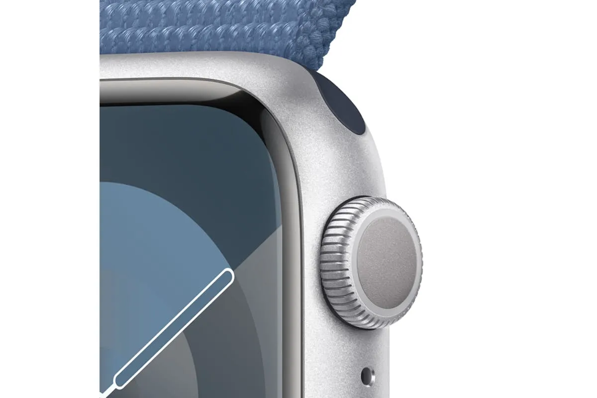 Apple Watch Series 9 | 41mm | Silver Aluminium Winter Blue Sport Loop