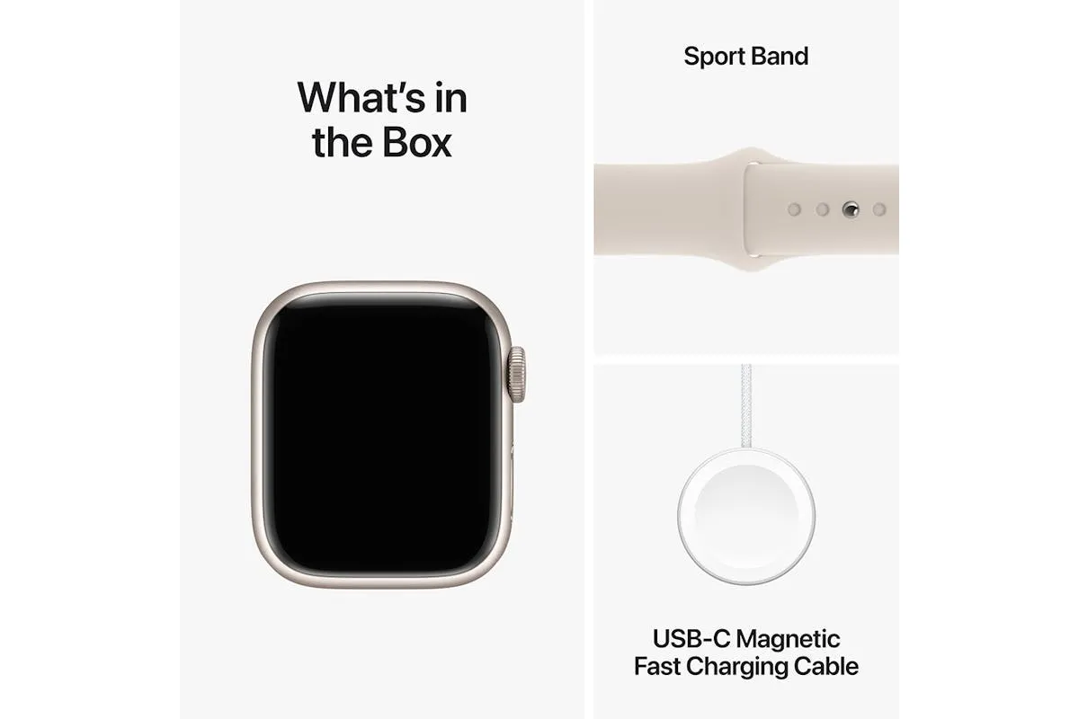 Apple Watch Series 9  | 41mm | Starlight Aluminium Starlight Sport Band M/L