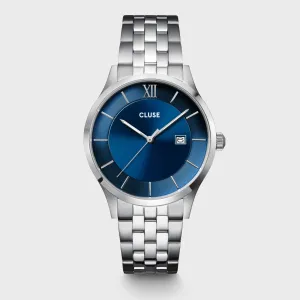 Aravis 3-Hand Watch, Blue, Silver Colour