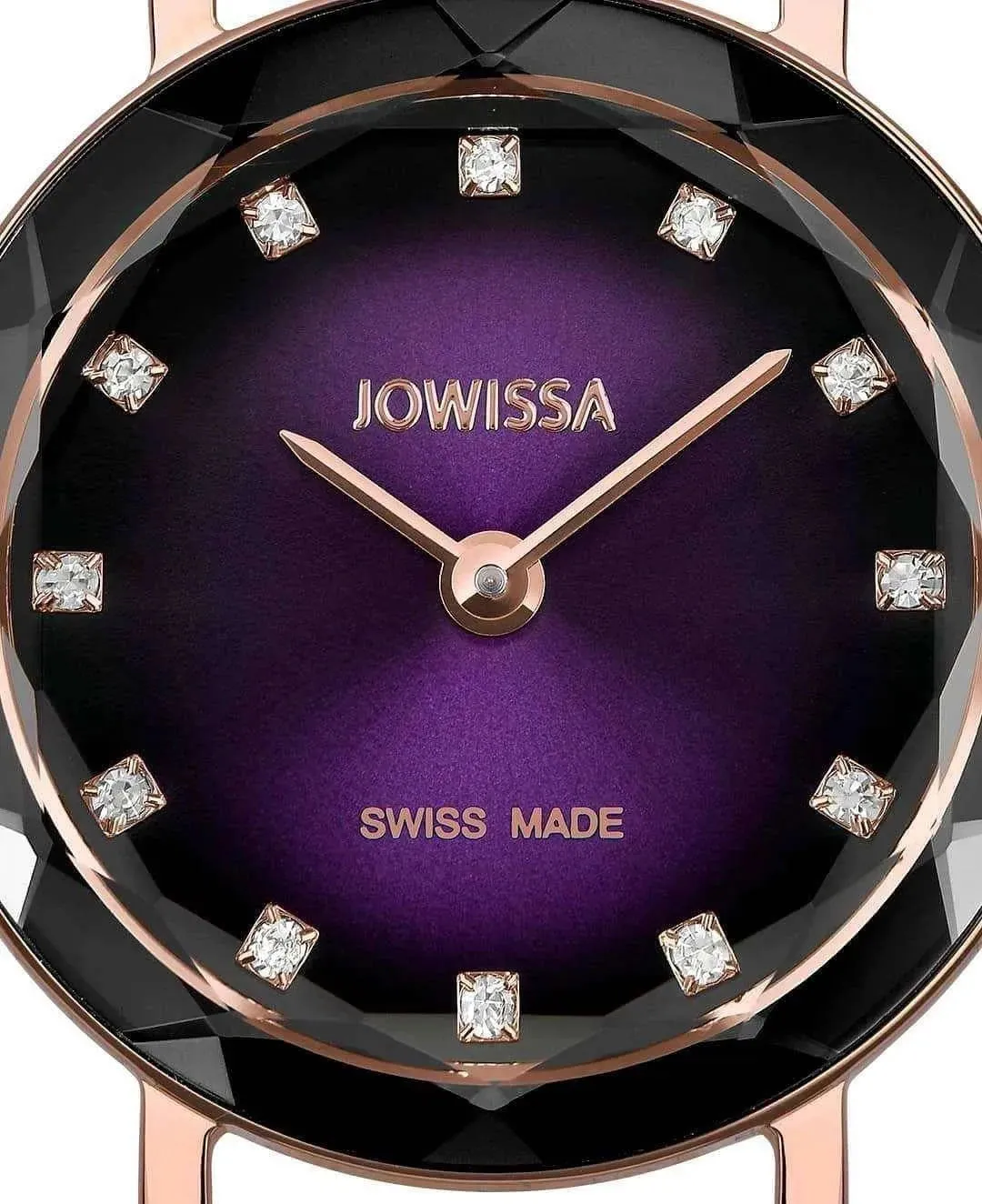 Aura Swiss Ladies Watch Rose Black Purple Gradation J5.649.S