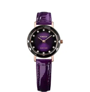 Aura Swiss Ladies Watch Rose Black Purple Gradation J5.649.S