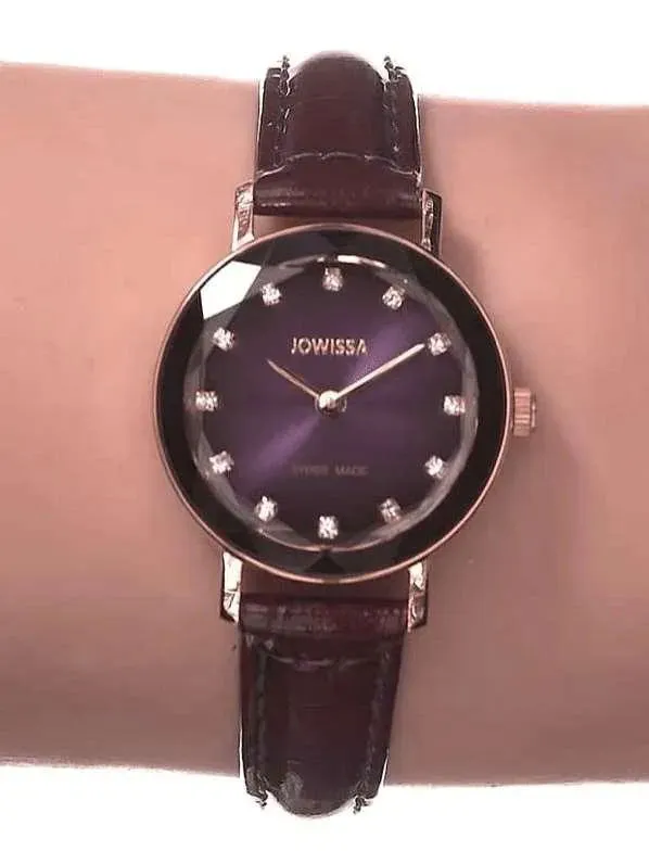 Aura Swiss Ladies Watch Rose Black Purple Gradation J5.649.S