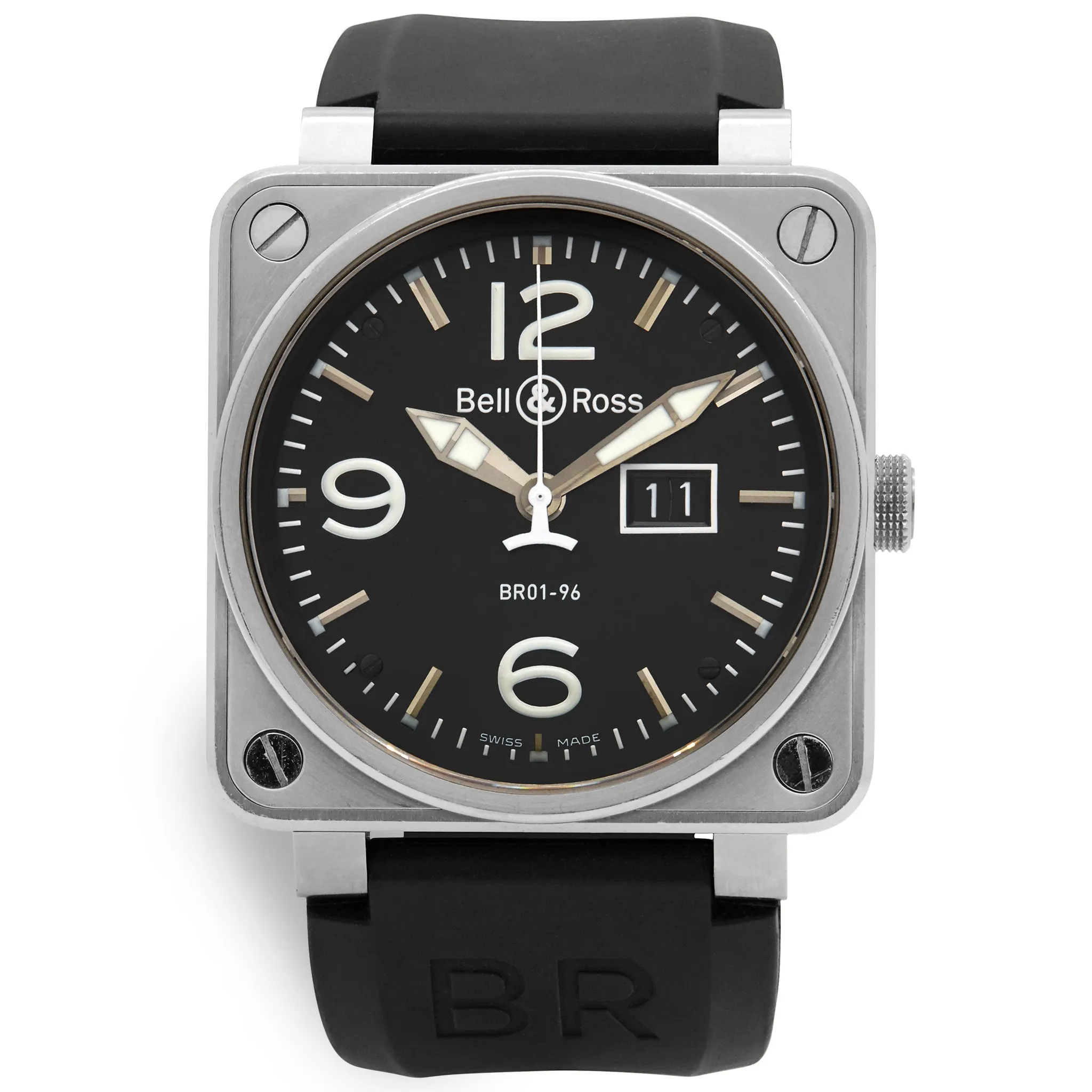 Bell & Ross Aviation Type BR01-96 Black Dial Automatic Men's Watch