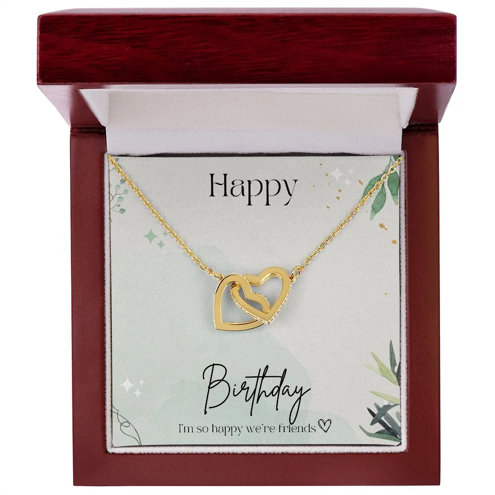 Best Friend Gifts Birthday Gift for Friend Interlocking Friendship Hearts