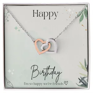 Best Friend Gifts Birthday Gift for Friend Interlocking Friendship Hearts