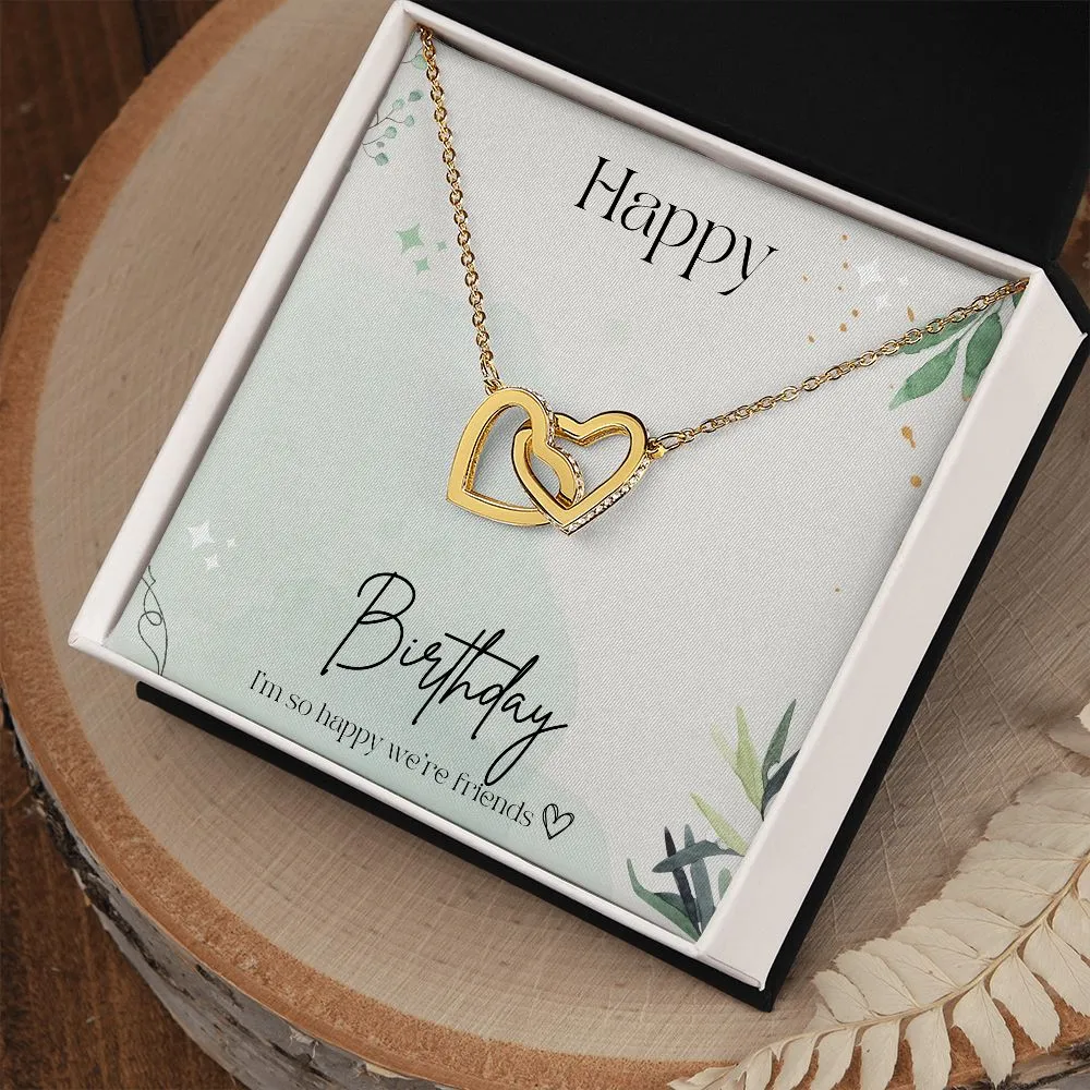 Best Friend Gifts Birthday Gift for Friend Interlocking Friendship Hearts