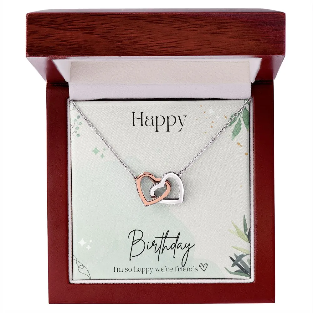 Best Friend Gifts Birthday Gift for Friend Interlocking Friendship Hearts