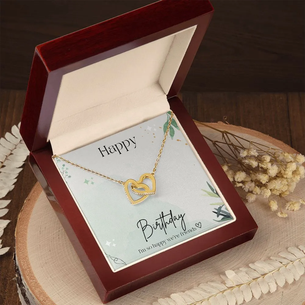 Best Friend Gifts Birthday Gift for Friend Interlocking Friendship Hearts