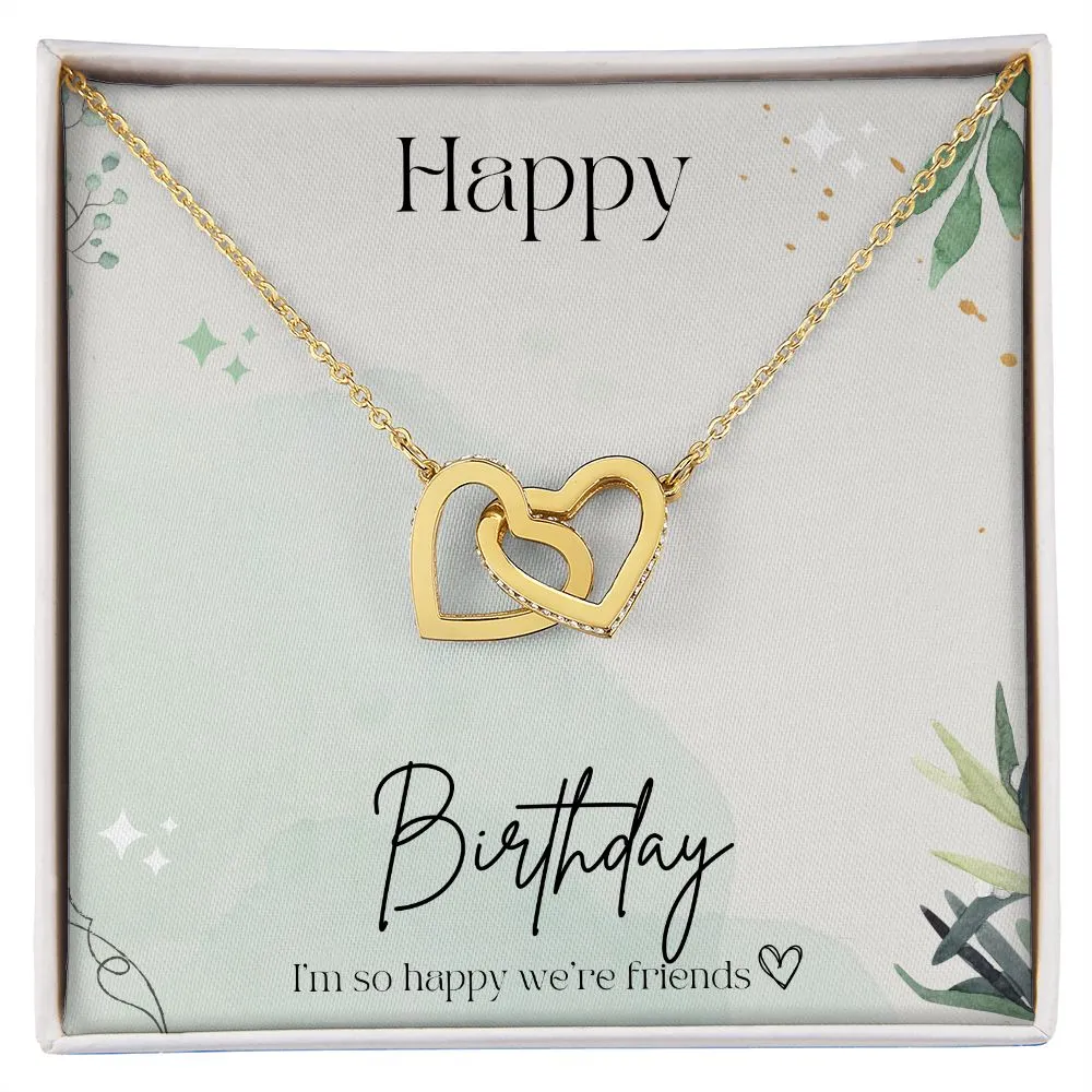 Best Friend Gifts Birthday Gift for Friend Interlocking Friendship Hearts