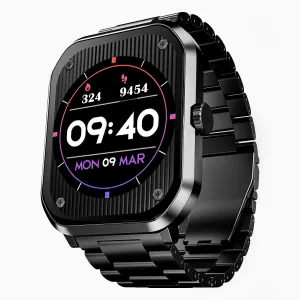 boAt Ultima Select Smart Watch with 2.01" AMOLED Display, Advanced BT Calling, Functional Crown, Always on Display, 100  Sports Mode, IP68, HR & Blood Oxygen Monitoring(Steel Black)