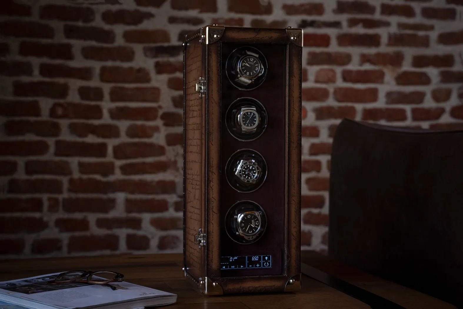 Bosphorus Watch Winder - Parchment Patina Java