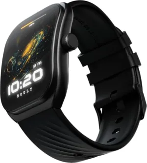 Boult Newly Launched Trail Smart Watch 2.01'' 3D Curved HD Display, BT Calling, Working Crown, 190 Watchfaces, 500 Nits Brightness, AI Voice Assistant, SpO2 Monitoring, 120  Sports Mode (Raven Black)