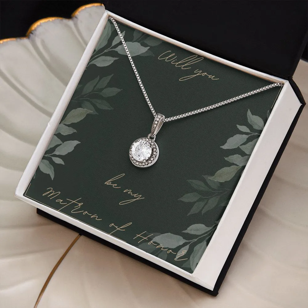 Bridal Party Gifts Matron of Honor Necklace Gifts for Wedding