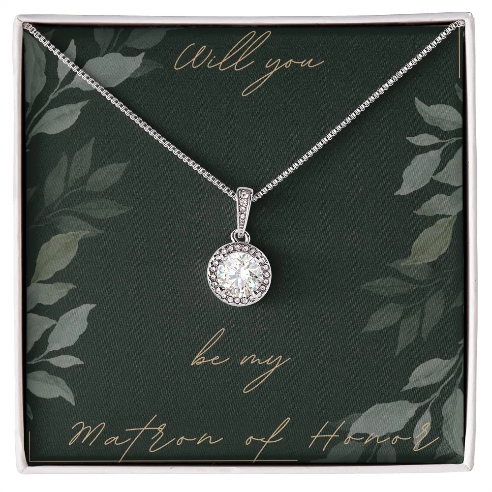 Bridal Party Gifts Matron of Honor Necklace Gifts for Wedding