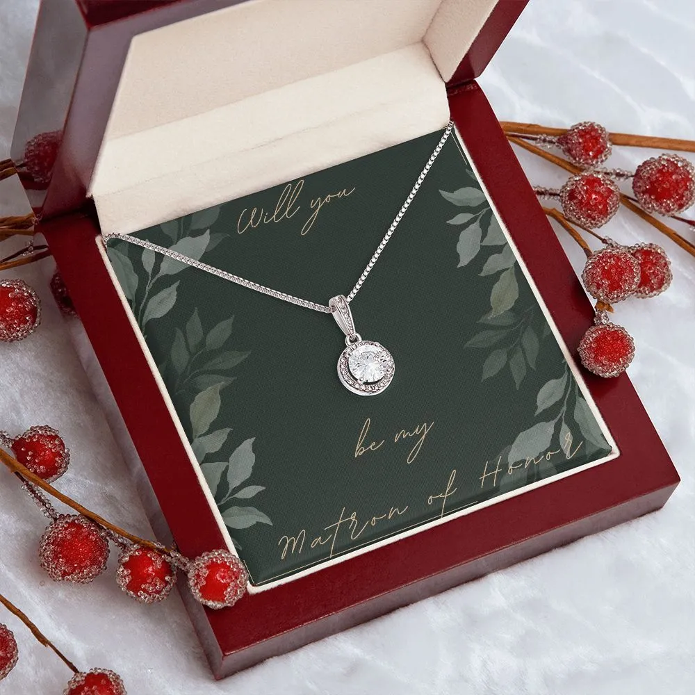 Bridal Party Gifts Matron of Honor Necklace Gifts for Wedding