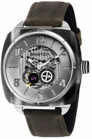 BRIS Watch Streamliner Skeleton Grey Acetate