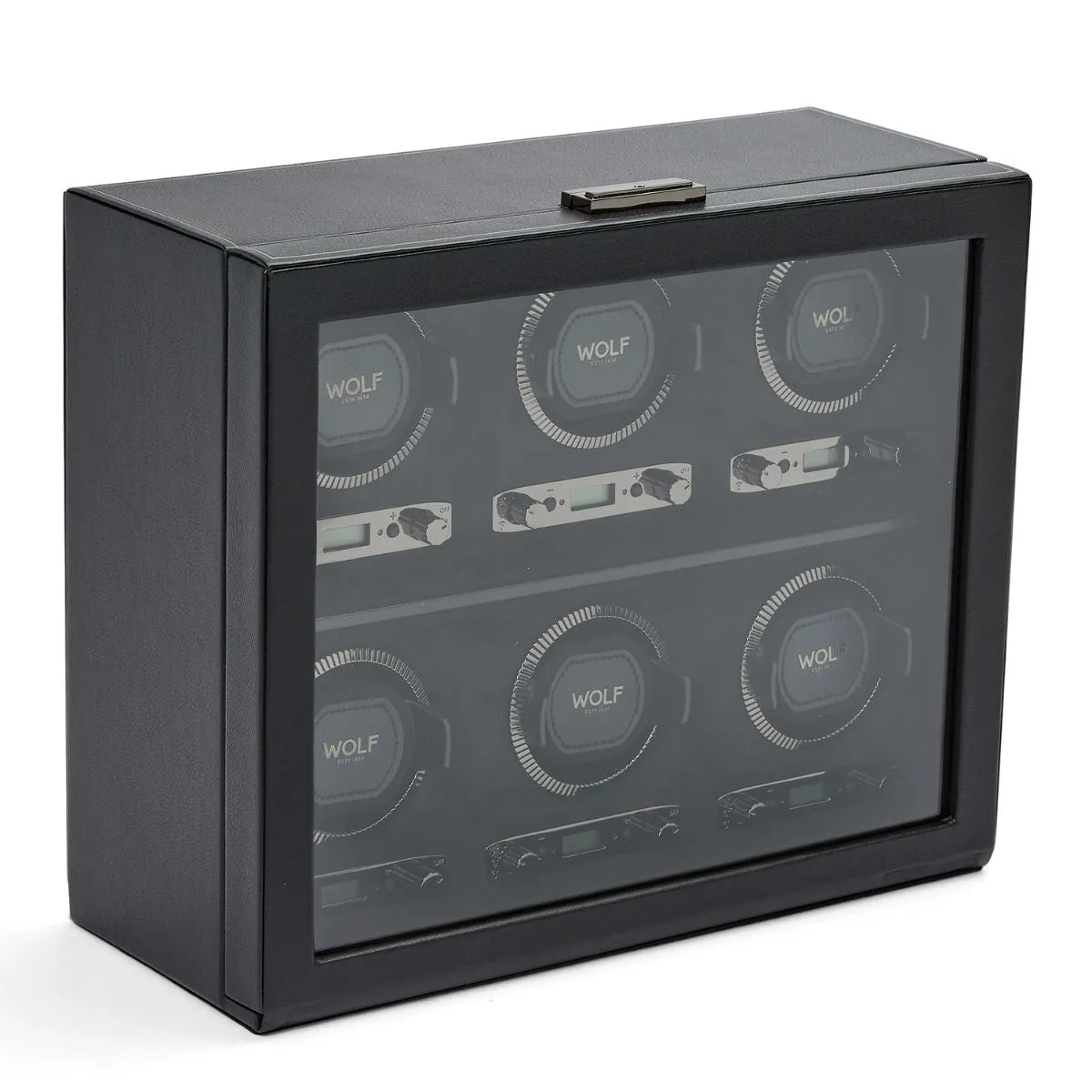 British Racing 6 Piece Watch Winder (Black)