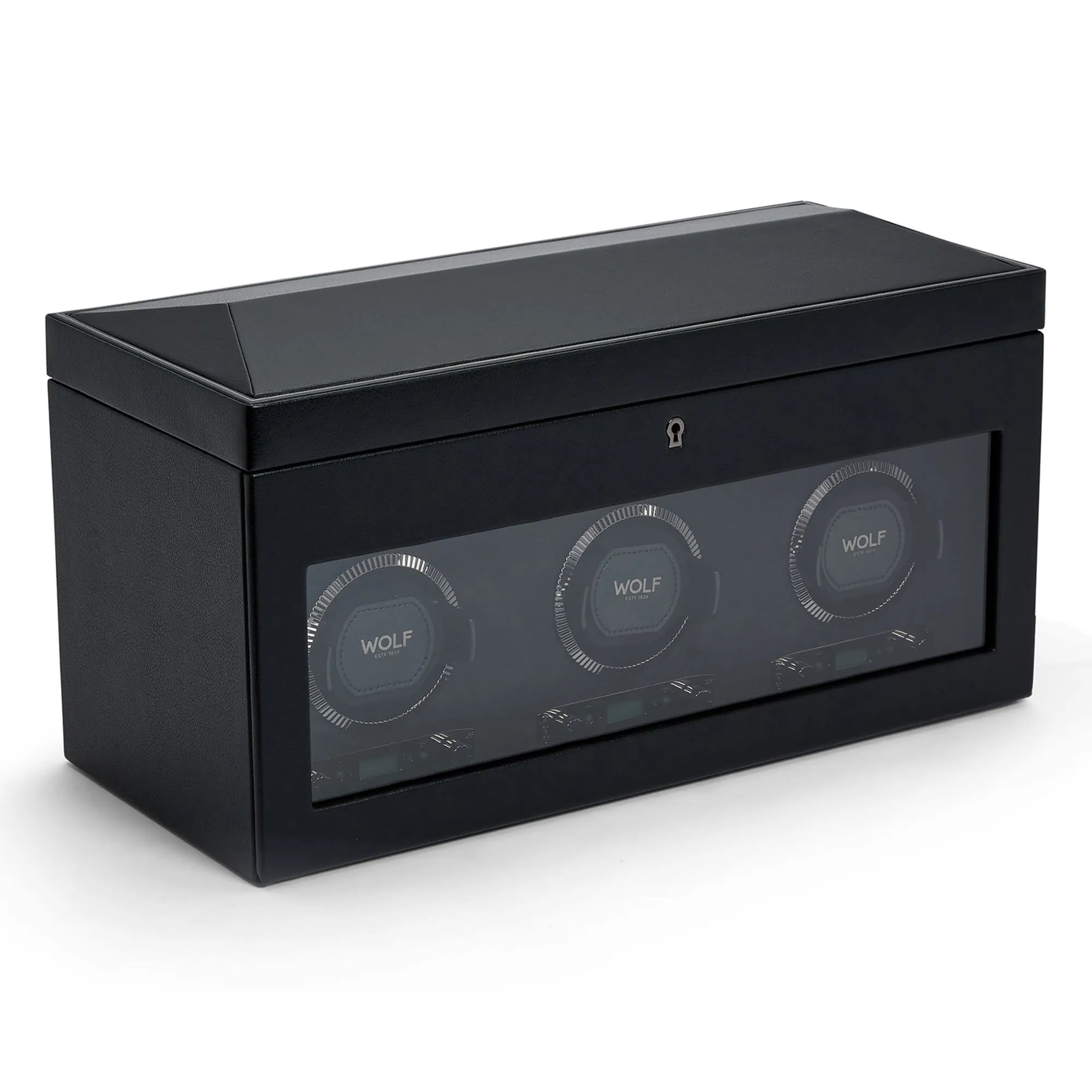 British Racing Triple Watch Winder with Storage