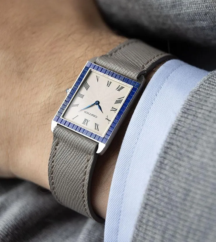 Cartier by Piaget White Gold and Lapis Lazuli watch