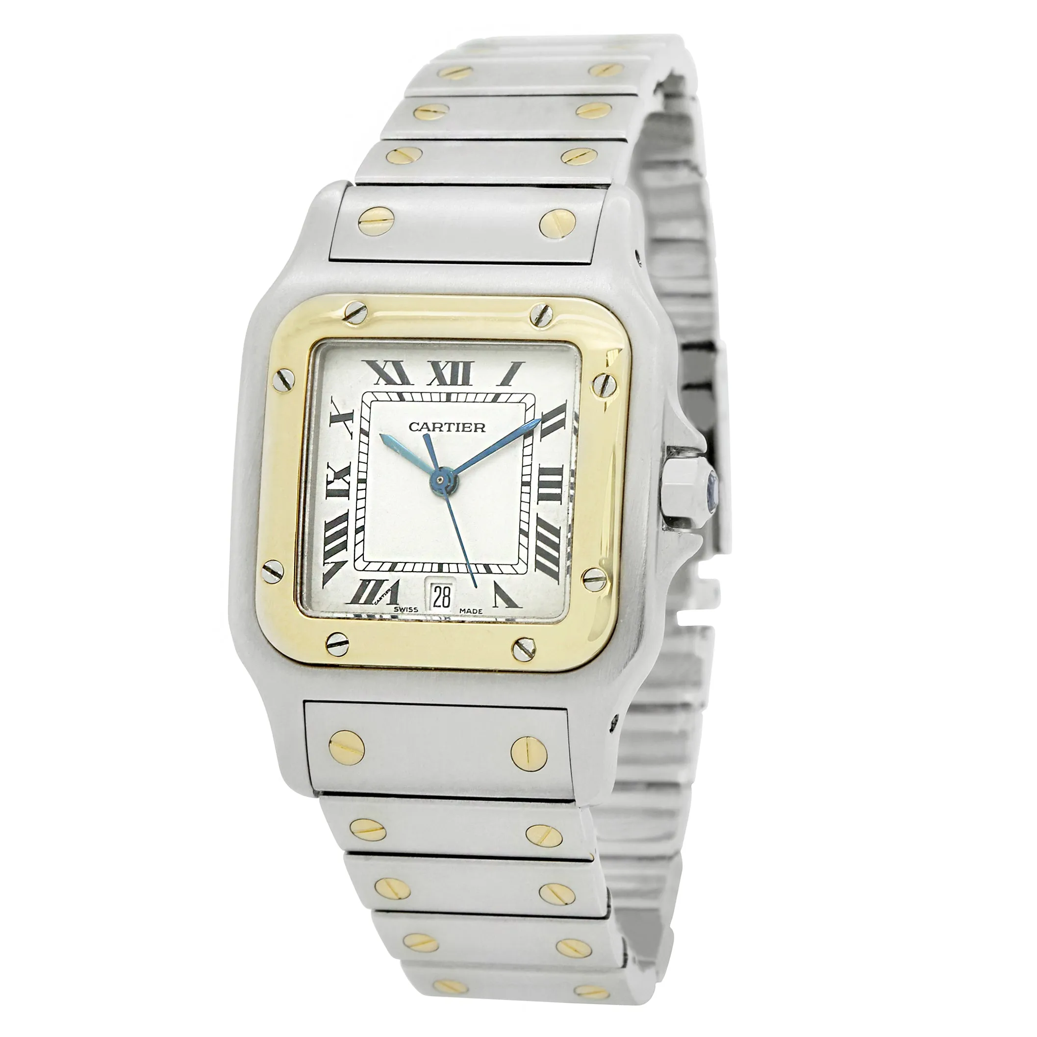 Cartier Santos Galbee ladies galbee White Dial Quartz Women's Watch