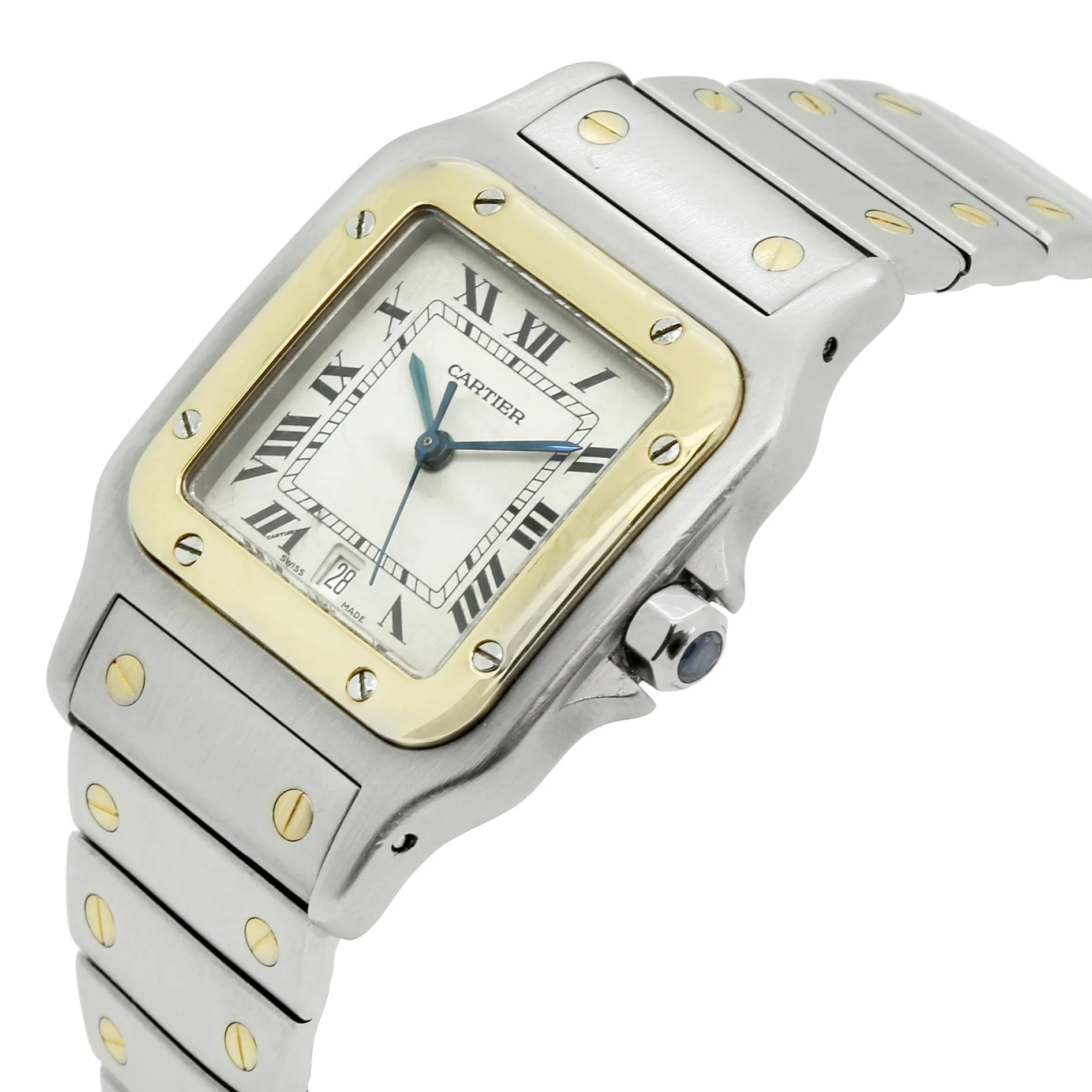 Cartier Santos Galbee ladies galbee White Dial Quartz Women's Watch