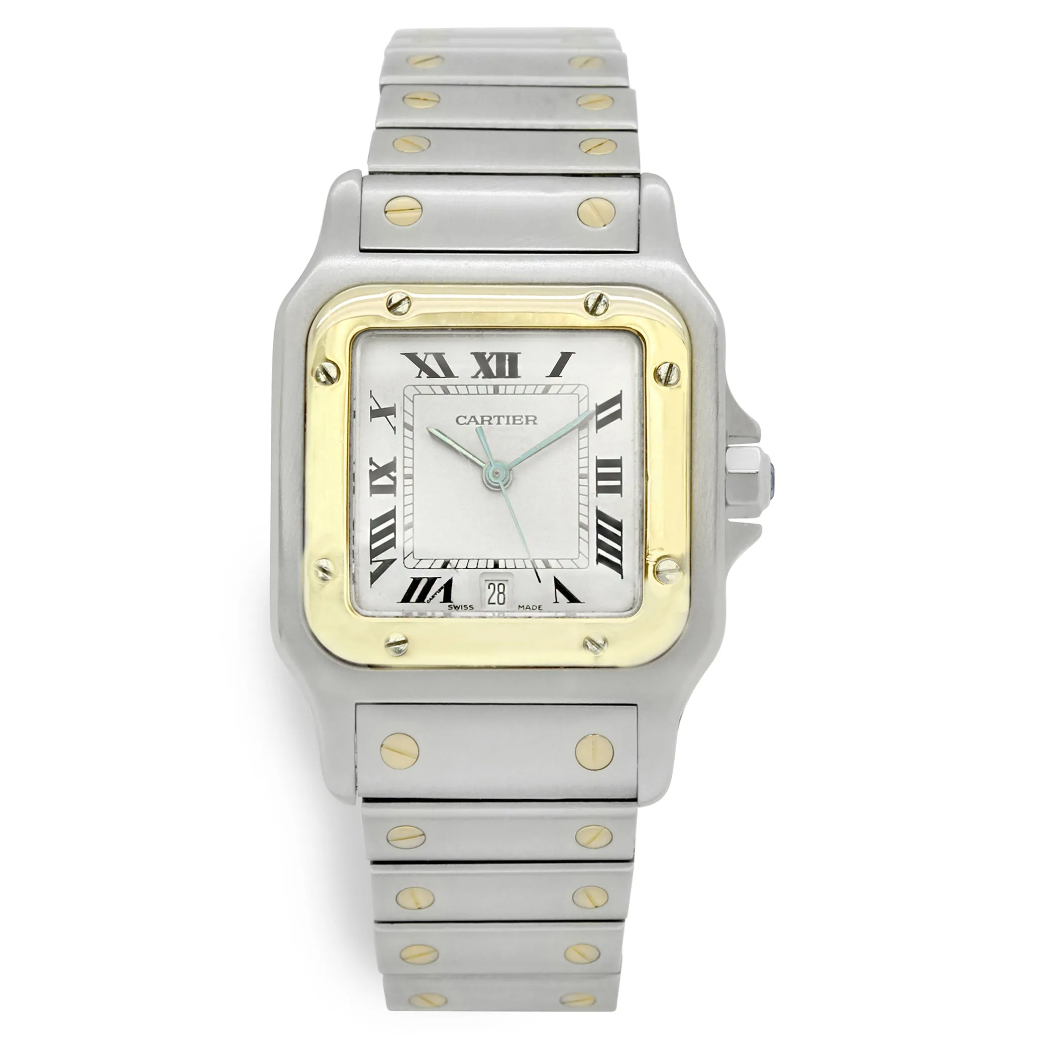 Cartier Santos Galbee ladies galbee White Dial Quartz Women's Watch