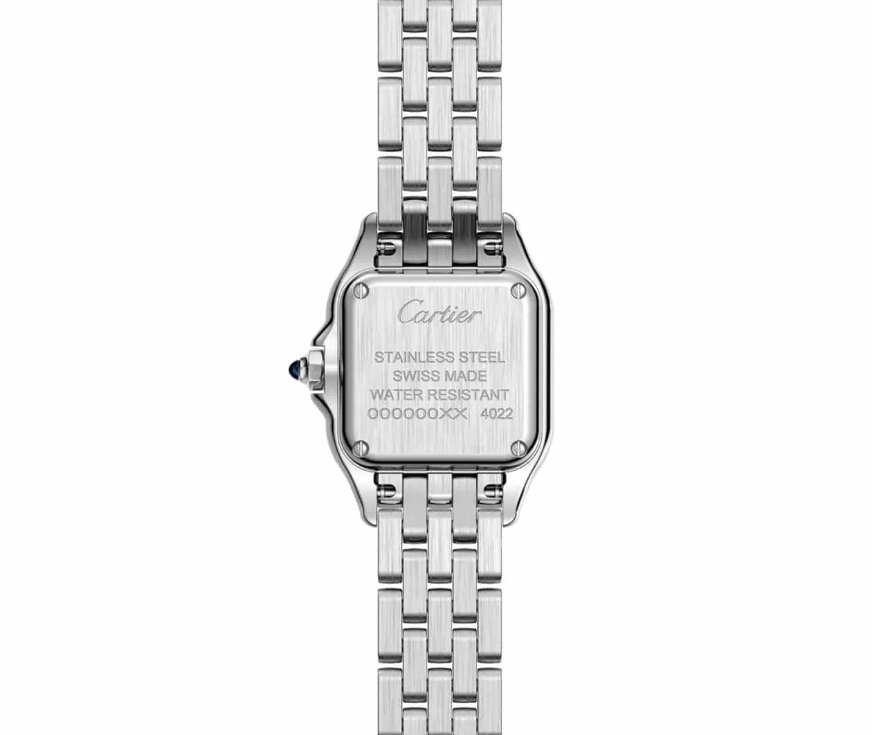 Cartier Tank Panthere Ladies Silver Watch WSPN0006