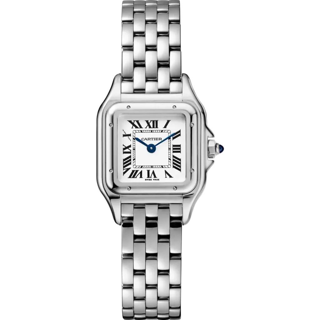 Cartier Tank Panthere Ladies Silver Watch WSPN0006