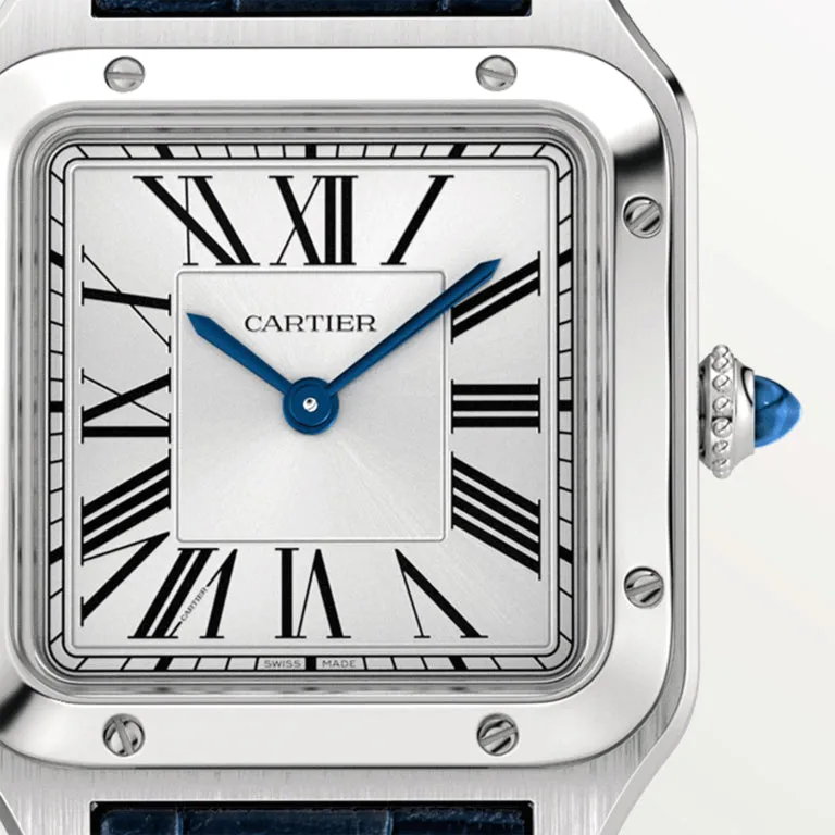 Cartier Tank Santos Dumont Ladies Silver Watch WSSA0023