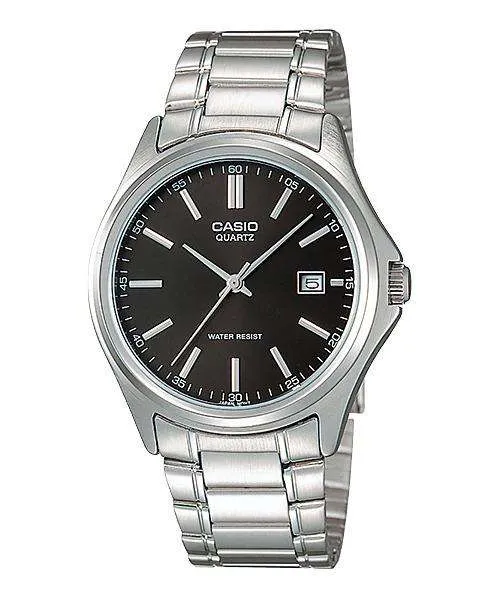 Casio Men's Silver Stainless Steel Strap Watch- MTP-1183A-1ADF