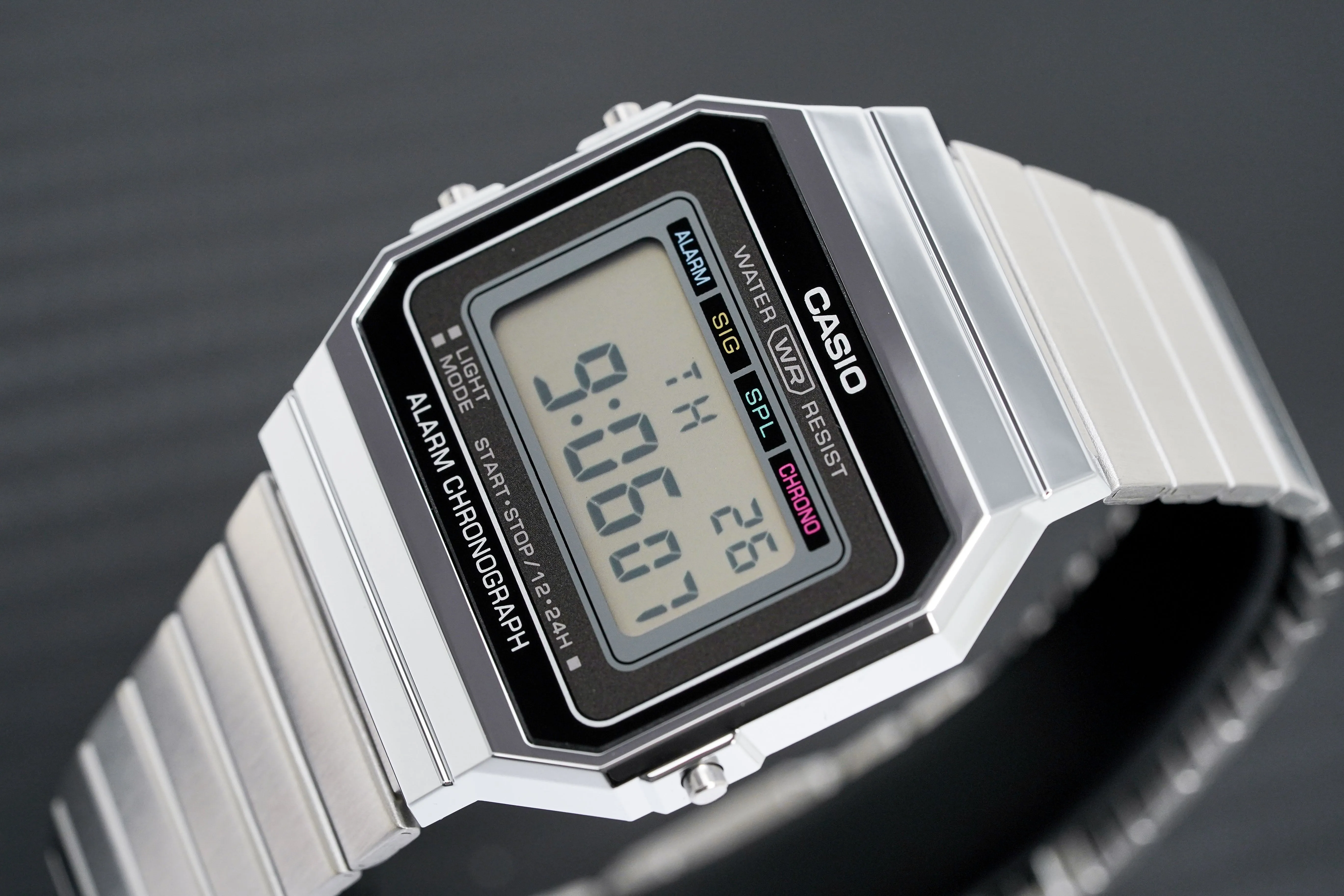 Casio Watch Digital Vintage Classic Flat Link A700W-1ADF