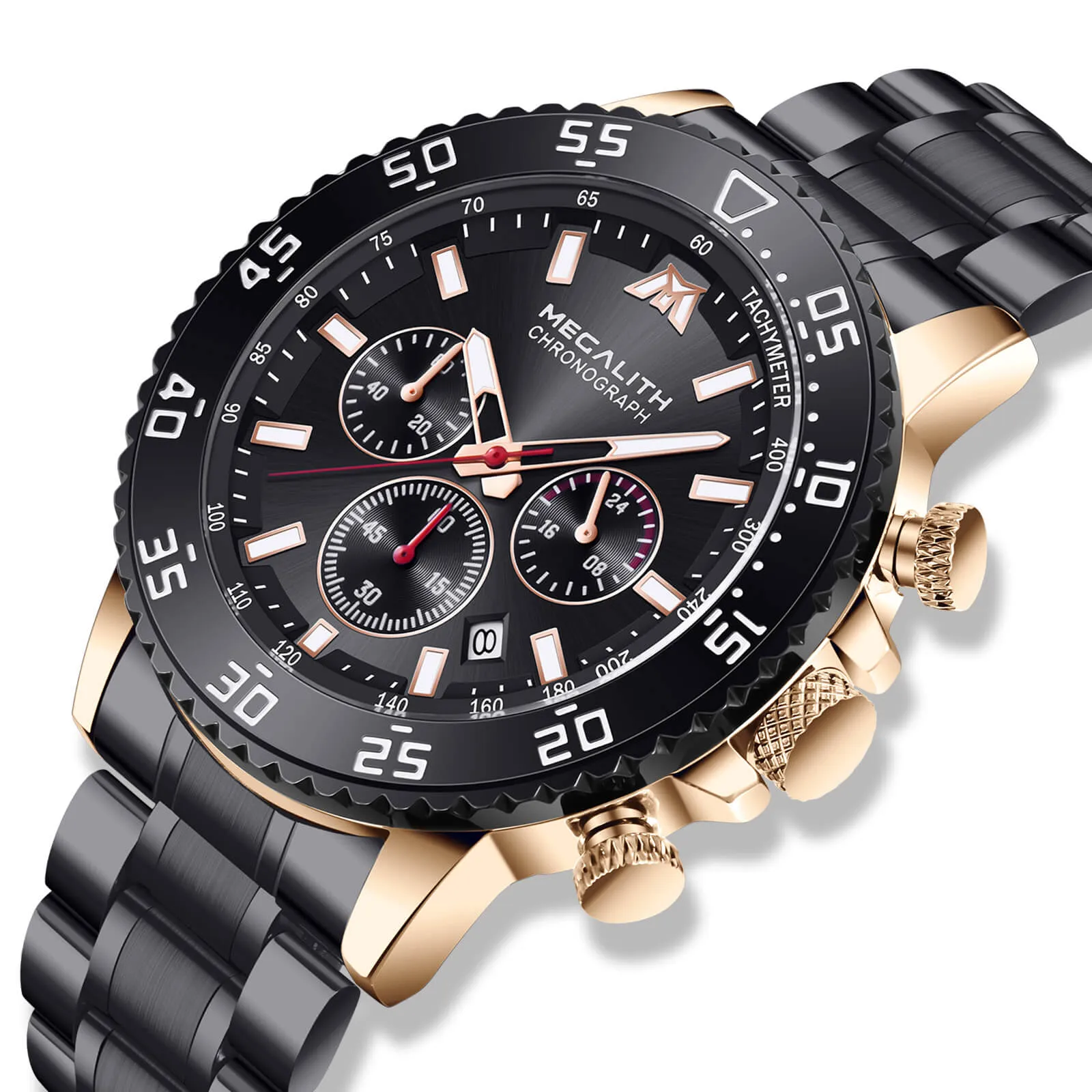 Chronograph Watch | Stainless Steel Band | 8258M