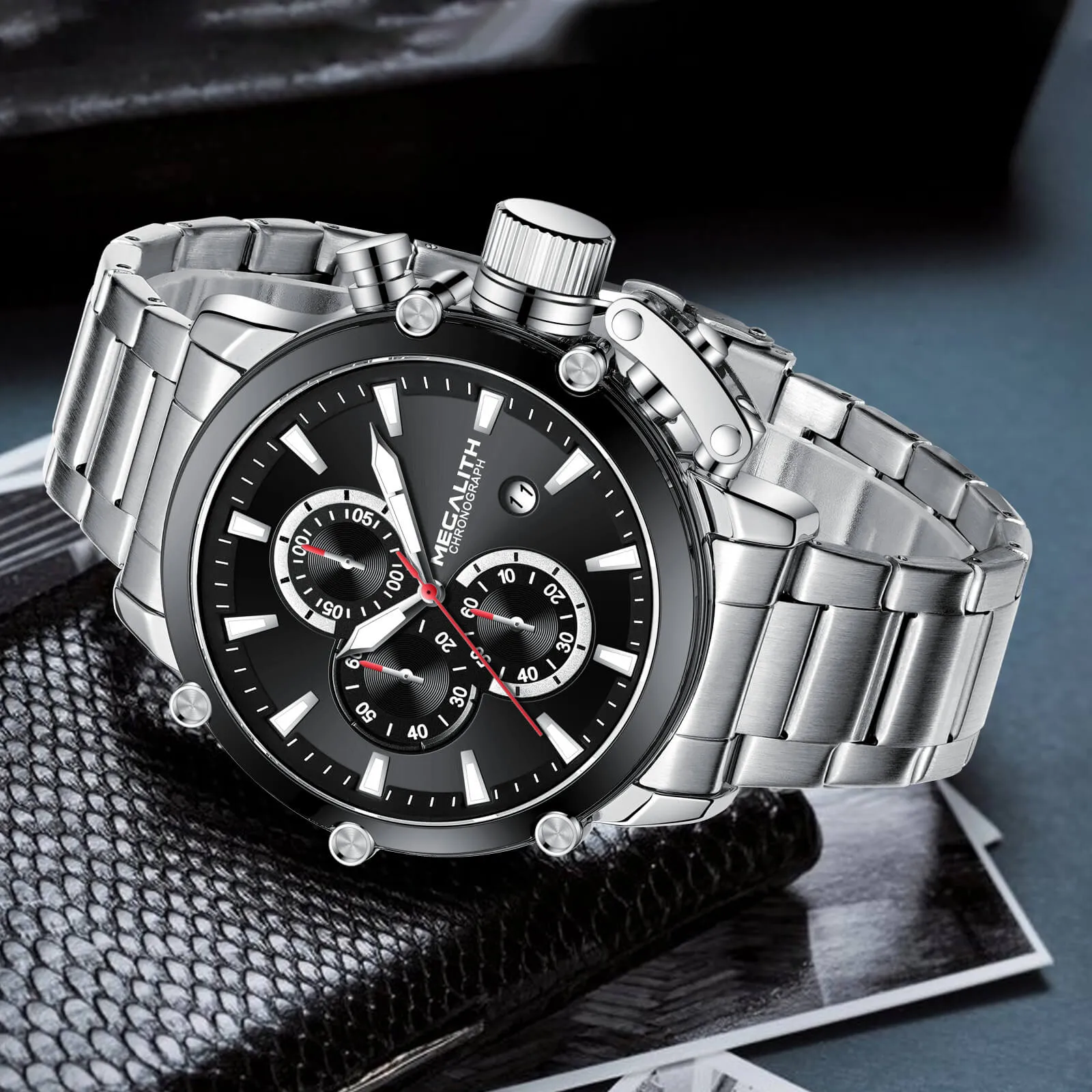 Chronograph Watch | Stainless Steel Band | 8262M