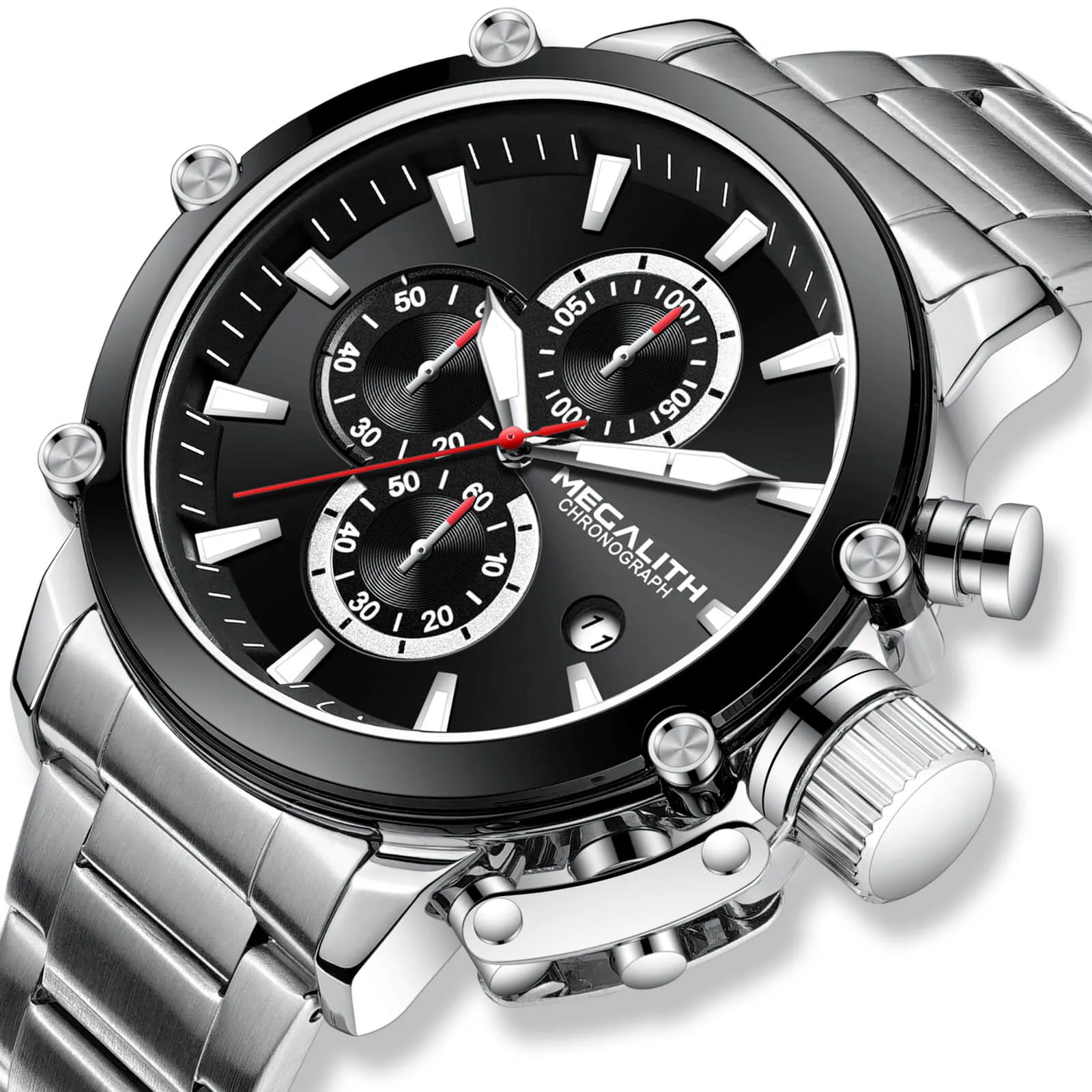 Chronograph Watch | Stainless Steel Band | 8262M