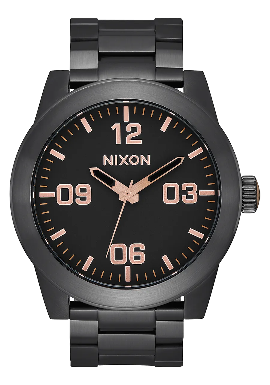 Corporal Stainless Steel - All Black / Rose Gold