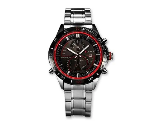 CURREN Date Stainless Steel Quartz Sport Men Wrist Watch