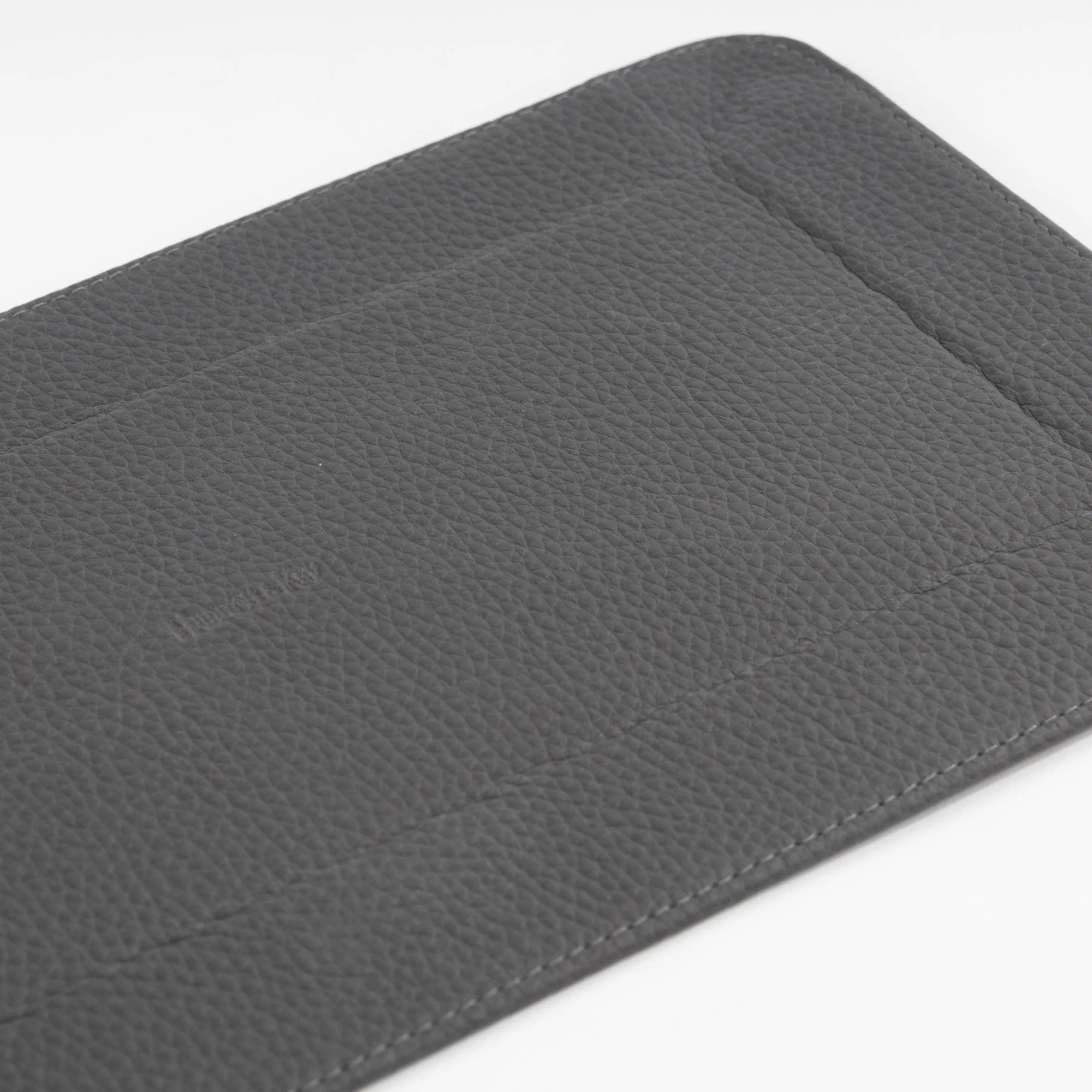 Dark Grey Leather & Cobalt Suede Large Travel Tray