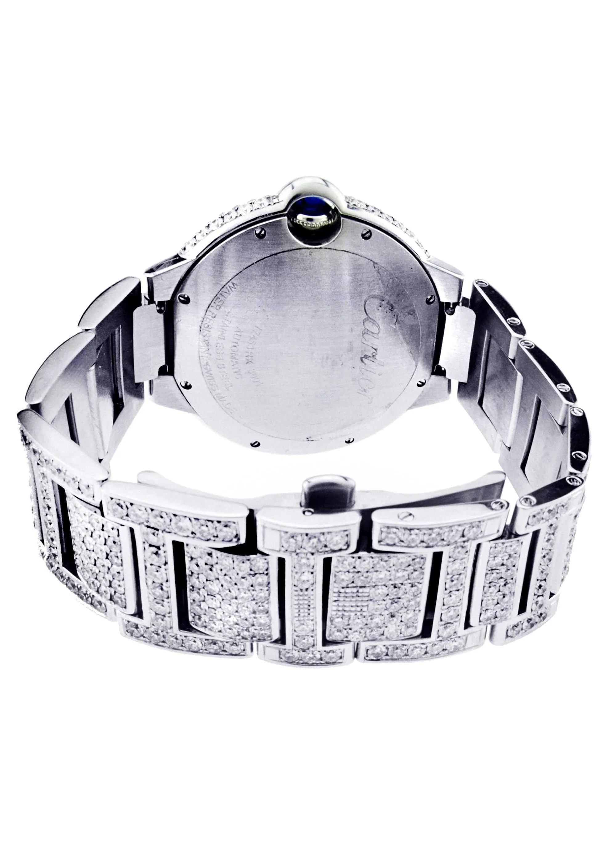 Diamond Cartier Ballon Bleu | Stainless Steel | 42 Mm