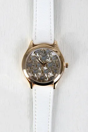 Elephant and Rhinestones Watch