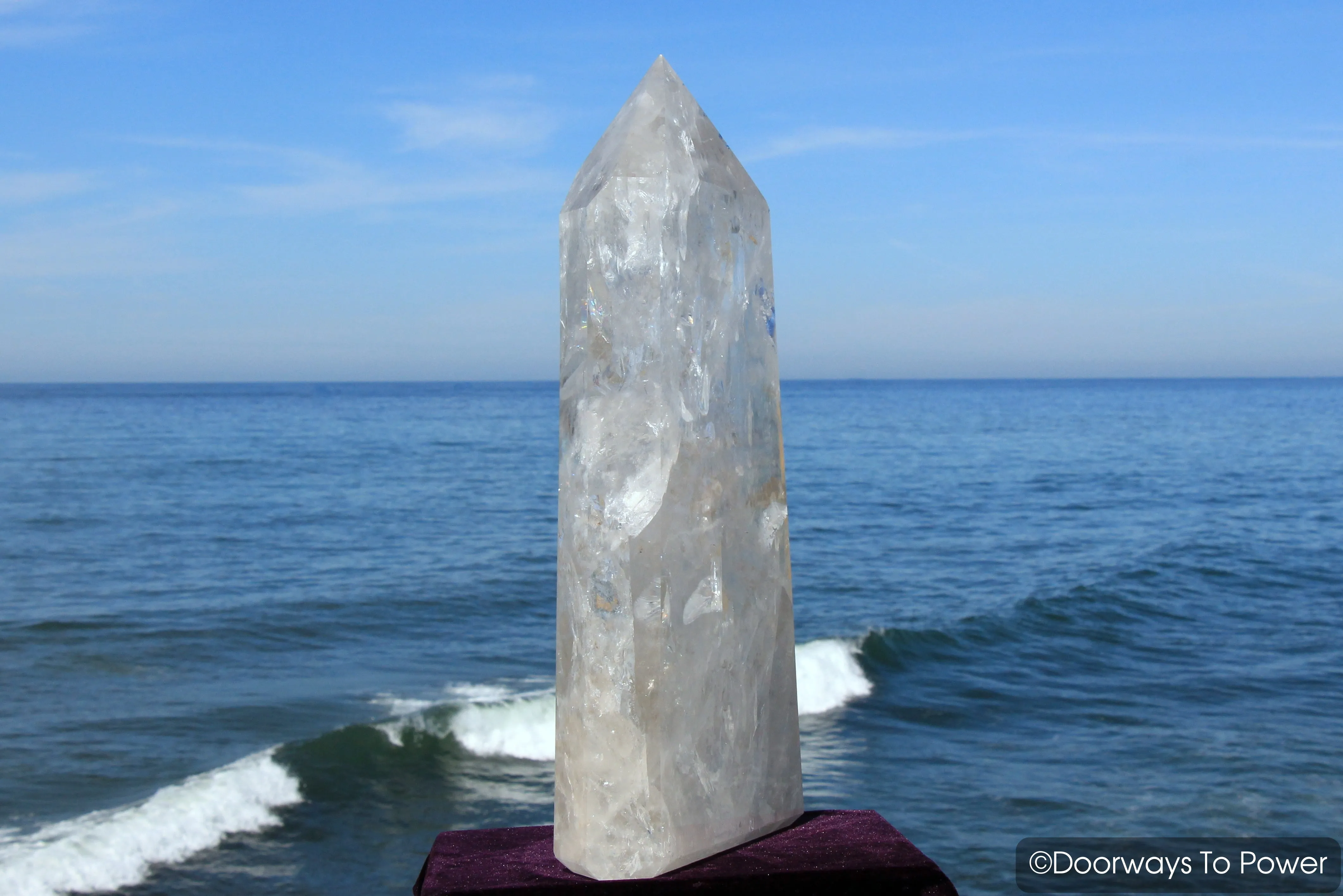 Extraordinary 21.5" John of God Crystal Sculpture & Altar Stone 'PURE LIGHT' 50 lbs 'Museum Quality' (Massive)